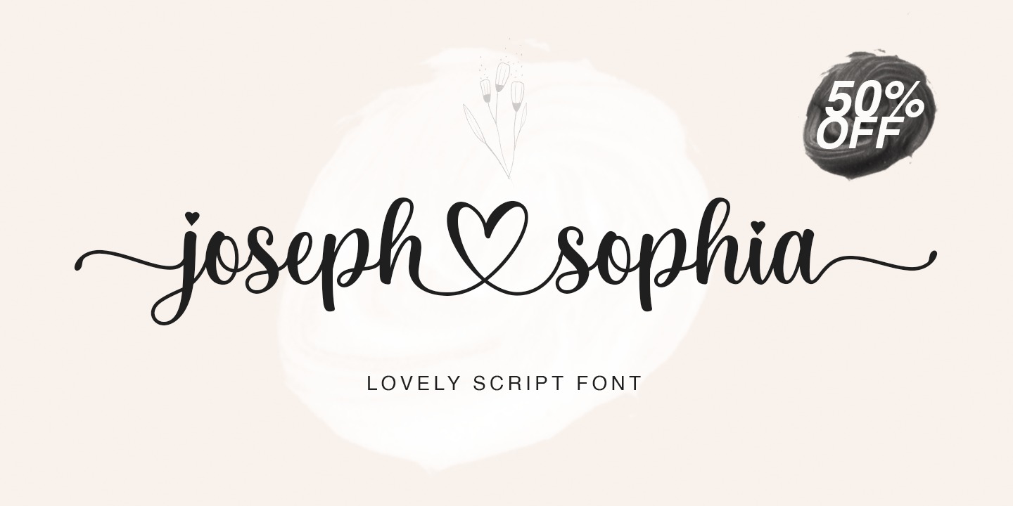 Beispiel einer Joseph Sophia-Schriftart #2